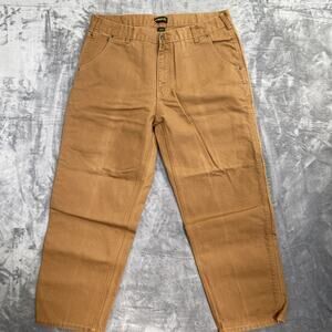 New Stanley Duck Canvas Carpenter Pants Men's Size 38x30 Tan Brown